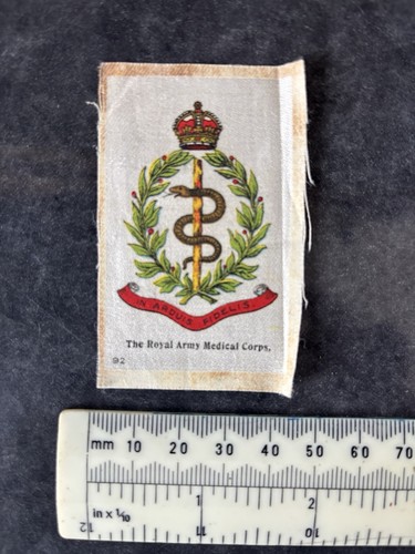 Vintage silk royal army - silk,