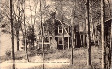 1945, Lakeside Cottages, Damariscotta Lake, JEFFERSON, Maine Postcard