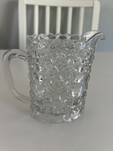 Vintage glass milk cream - vintage, jug