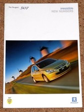 2002 PEUGEOT 307 Sales Brochure - 307 Rapier Hatch, 307 Estate, 307 SW