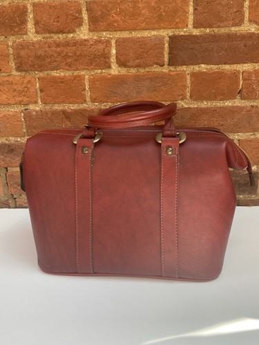 Vintage burgundy faux leather - vintage,