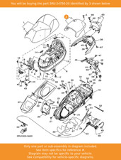 YAMAHA Tandem Seat Assy