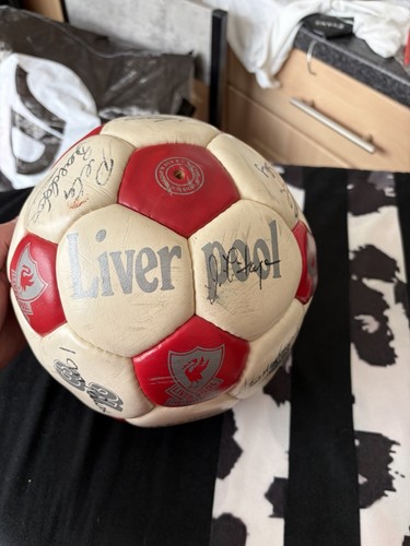 Liverpool signed football - signed,
