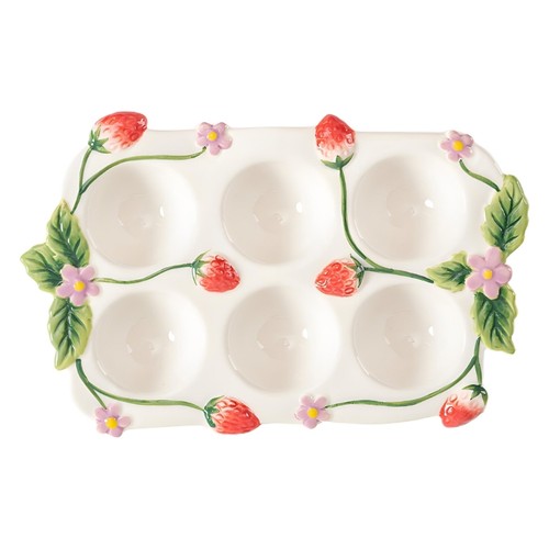 Ceramic egg holder tray for - egg,