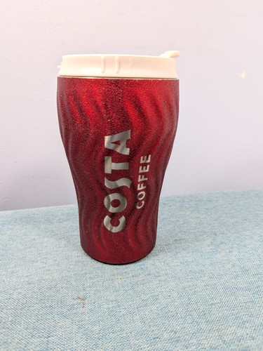 Costa red glitter metal travel - red,