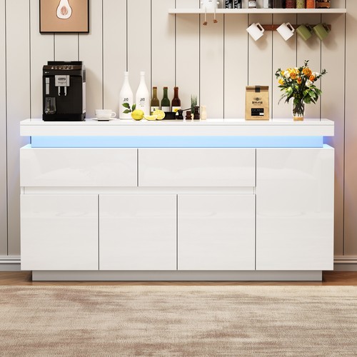 Sideboard high gloss doors 2 - sideboard, 4