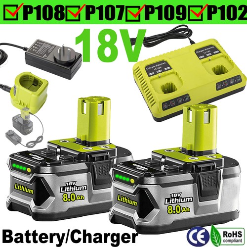 8ah 12ah battery for ryobi - ryobi, 18v