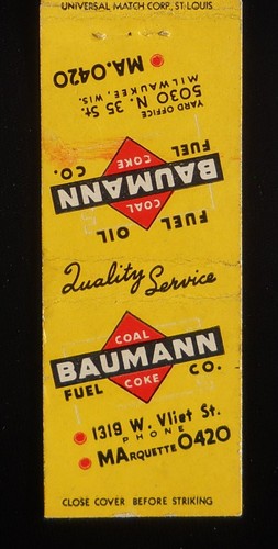 1940s baumann fuel coal - baumann,