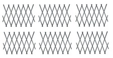 Grey plastic garden trellis - plastic,