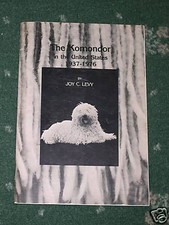 RARE KOMONDOR DOG BOOK 1ST 1977 BY LEVY