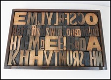Vintage Wooden Letterpress