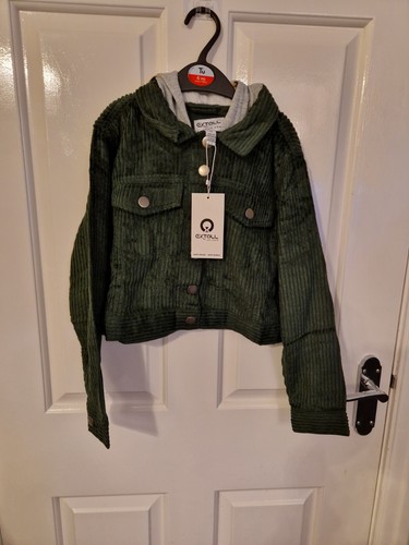 Cropped forest green cord - cropped,