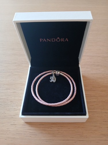 Pandora pink leather double - pandora,