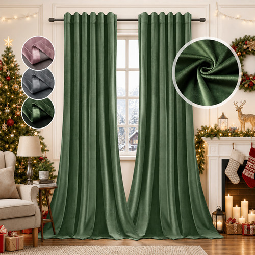 Velvet curtains thermal - curtains,