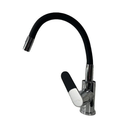 Flexi mixer tap black - flexi, black/chrome