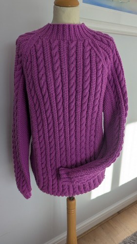 Hand knitted aran unisex - ,