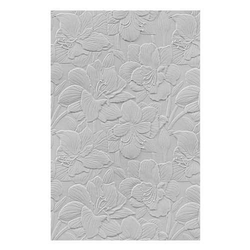 Amaryllis garden embossing - garden, 3d