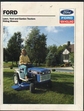 FORD Lawn, Yard and Garden Tractors Riding Mowers Brochure Leaflet
