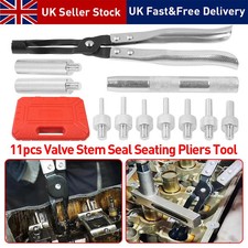 11Pcs Valve Stem Seal Seating Oil Pliers Tool Kit Removal and Installer Set UK