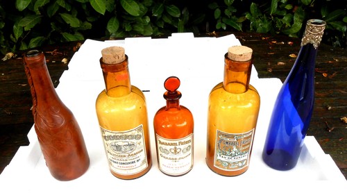 Unusual vintage bottles - vintage,