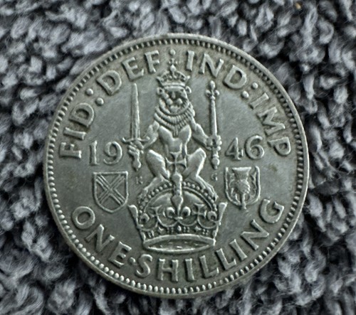 1946 one shilling - shilling, coin