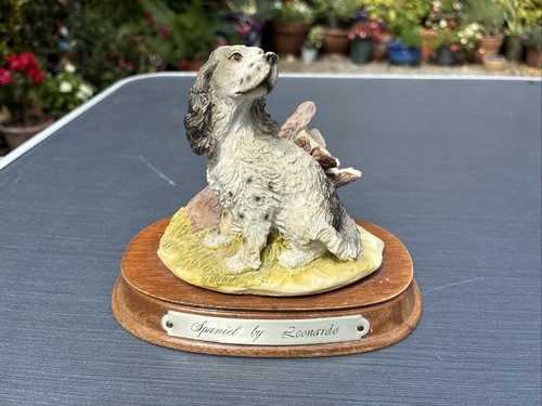 Spaniel leonardo resin - spaniel, by