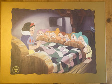 Disney Store 2001 Commemorative Lithograph - Snow White & Seven Dwarfs (C441)