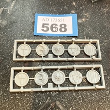 OOP REGIMENTAL SHIELDS SPRUE Plastic Fantasy Regiments Army Parts Warhammer