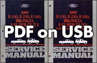 1995 ford truck shop - truck, manual