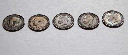 Halfpennies george 1921 - george, v