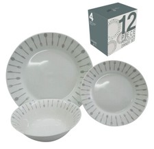 12 PIECE PORCELAIN DINNER SET