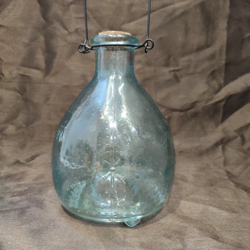 Vintage footed glass beaded - footed,
