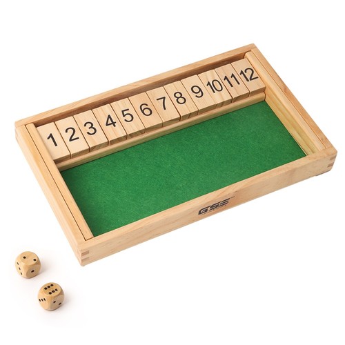 Number wooden shut the box - number,