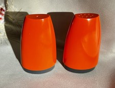 Vintage Gaydon Melamix Retro Orange  Salt And Pepper  Pots. 