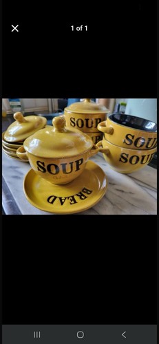 Ceramic soup bowl - set, &