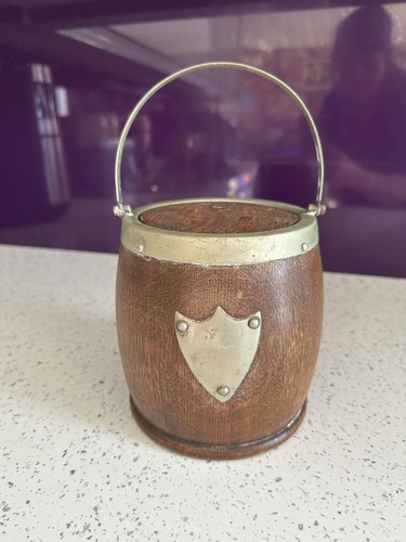 Vintage wooden ice bucket - vintage,