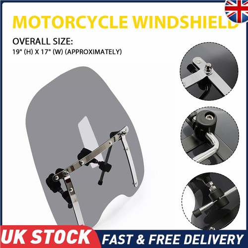 Large light smoke windshield - light,