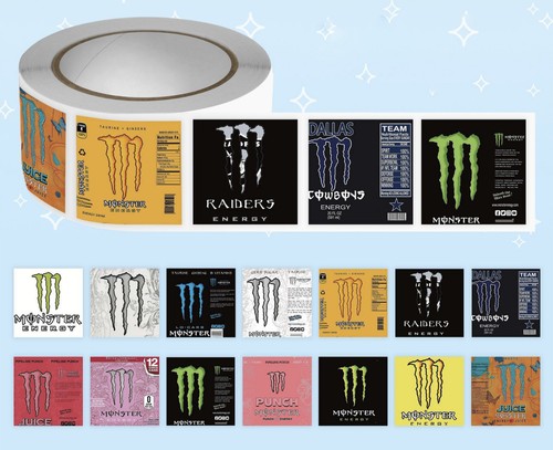 500pcs roll monster energy - 500pcs/roll,