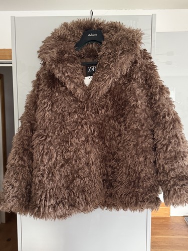 Zara chocolate brown faux - zara,