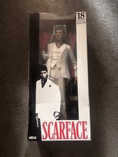 Neca Scarface 18 inch White Suit Collectible Figure Motion Activated Sound