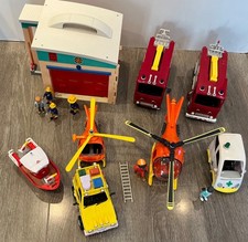 Huge Fireman Sam Toy Bundle Fire Engine, Fire Station, Figures, CBeebies