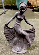 Original Art Deco Pewter Lady