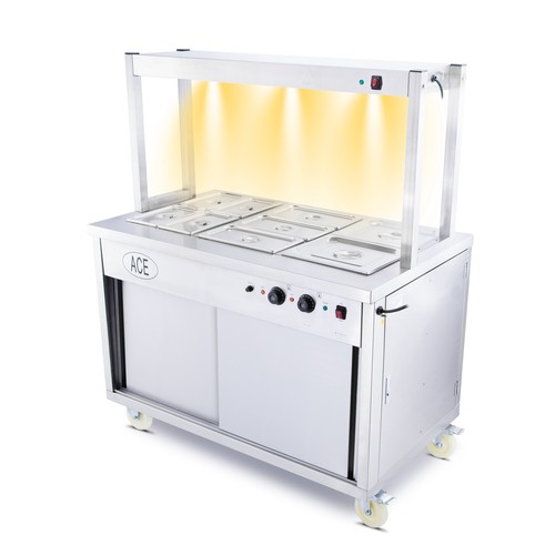 Mobile wet bain marie top - bain, &
