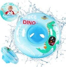 1pcs Swim Rings Baby Floats for Swimming 5-36 Months Dino Design Blue