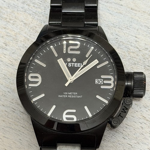 Steel canteen 45mm - steel, black