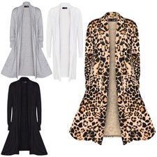 Kids Girls Long Sleeves Maxi Boyfriend Floaty Cardigan Ladies Open Front 5-13 Yr