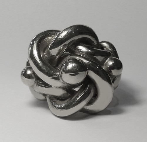 Heavy knot ring sterling - heavy,
