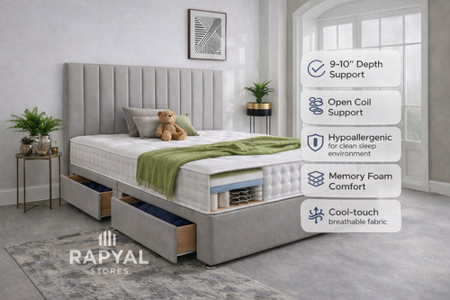 Luxury plush divan bed set - divan,