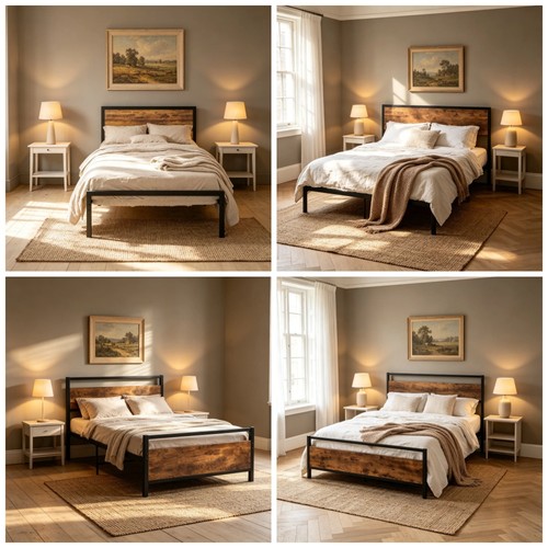 Strong retro single double - single, bed