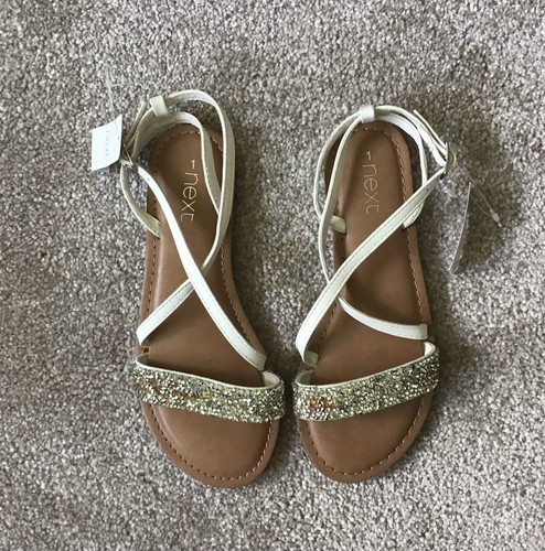 Next girls white flat sparkle - girls,
